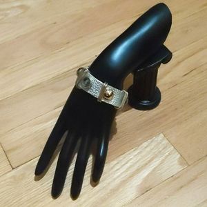 Silver and gold bracelet